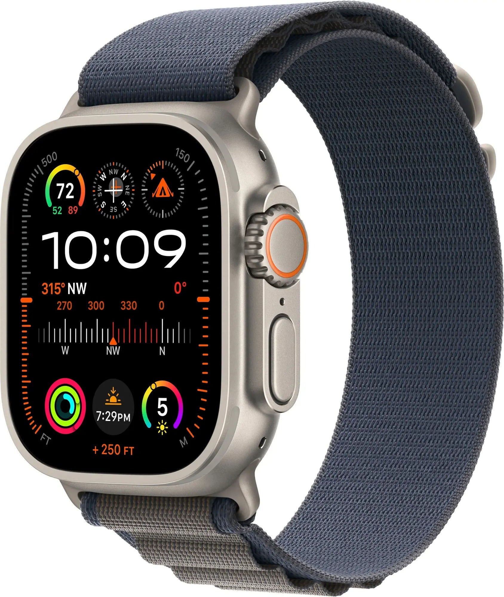 Apple Watch Ultra 2 (GPS + LTE) 49MM Titanium Case Blue Alpine Loop (Refurbished)