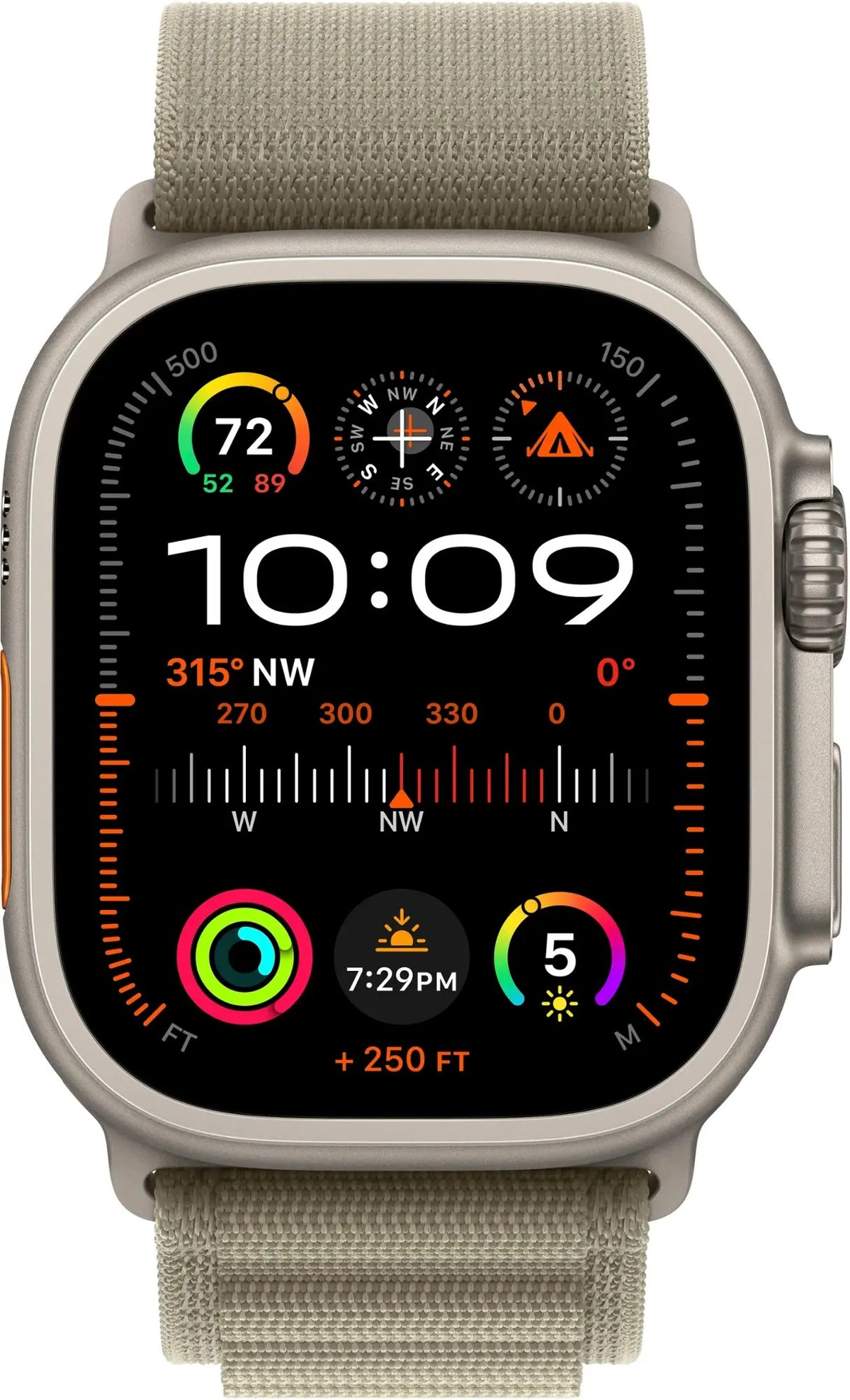 Apple Watch Ultra 2 (GPS + LTE) 49MM Titanium Case Olive Alpine Loop (Pre-Owned)