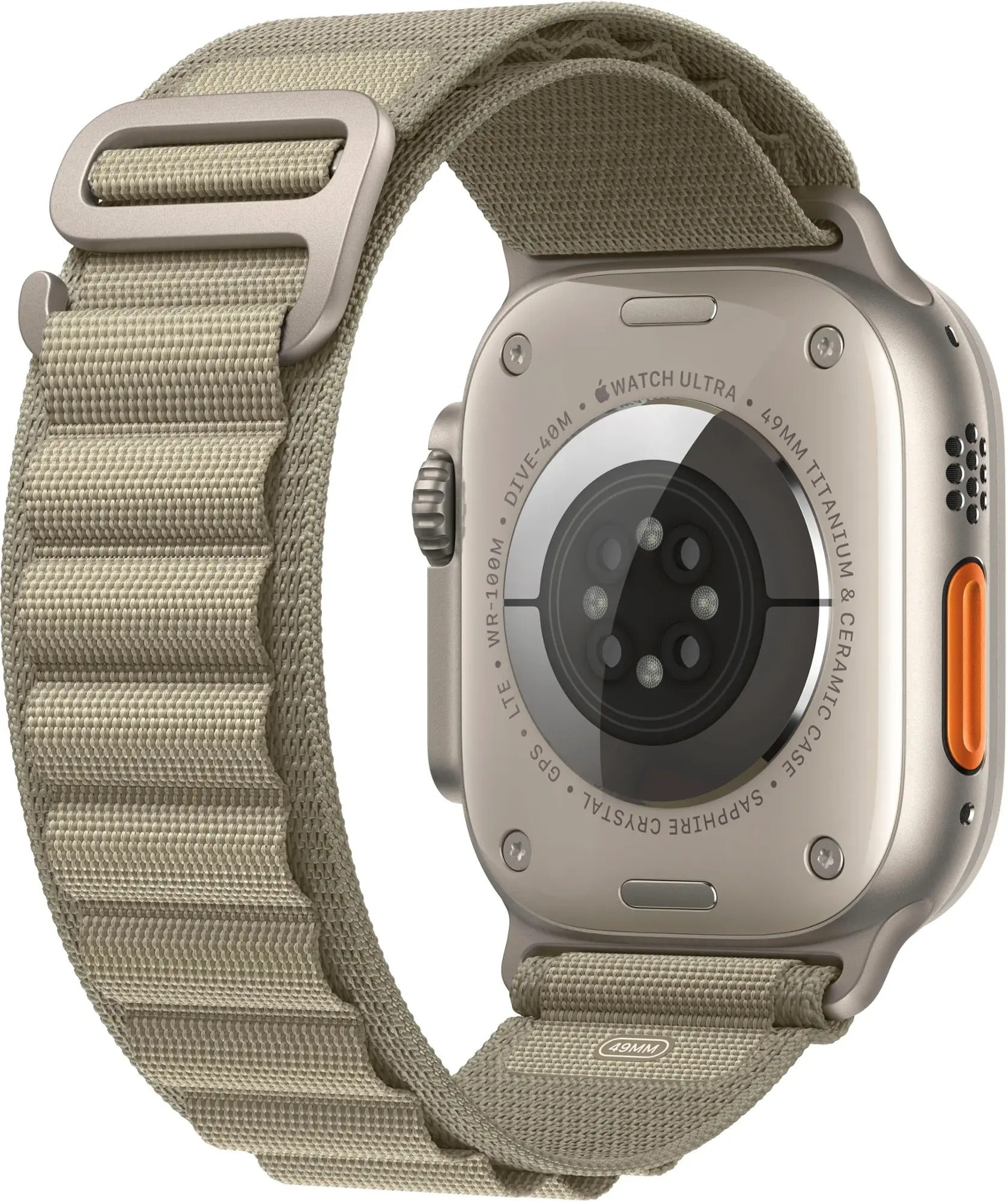 Apple Watch Ultra 2 (GPS + LTE) 49MM Titanium Case Olive Alpine Loop (Pre-Owned)