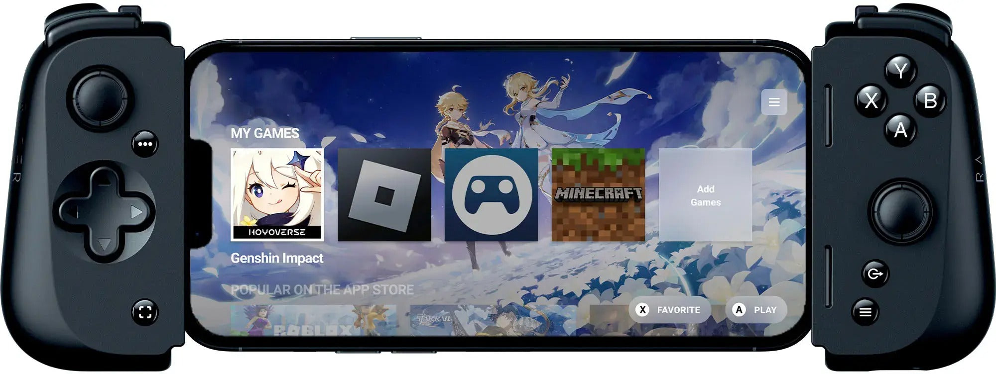 Razer Kishi V2 Mobile Gaming Controller for iPhone (Lightning) - Black (Refurbished)