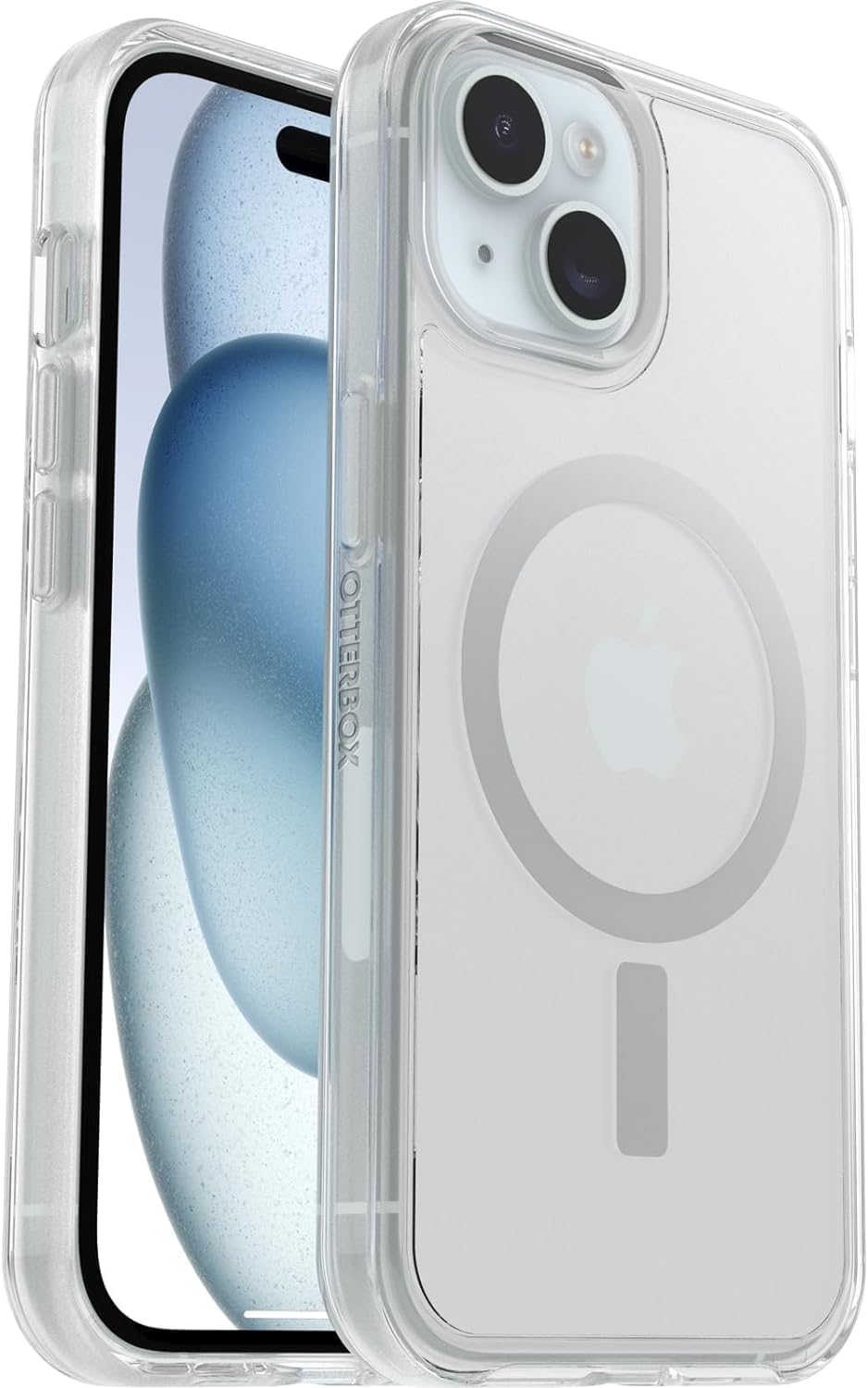OtterBox SYMMETRY SERIES Clear MagSafe Case for iPhone 16e, 15, and 14 - Clear (Renewed)