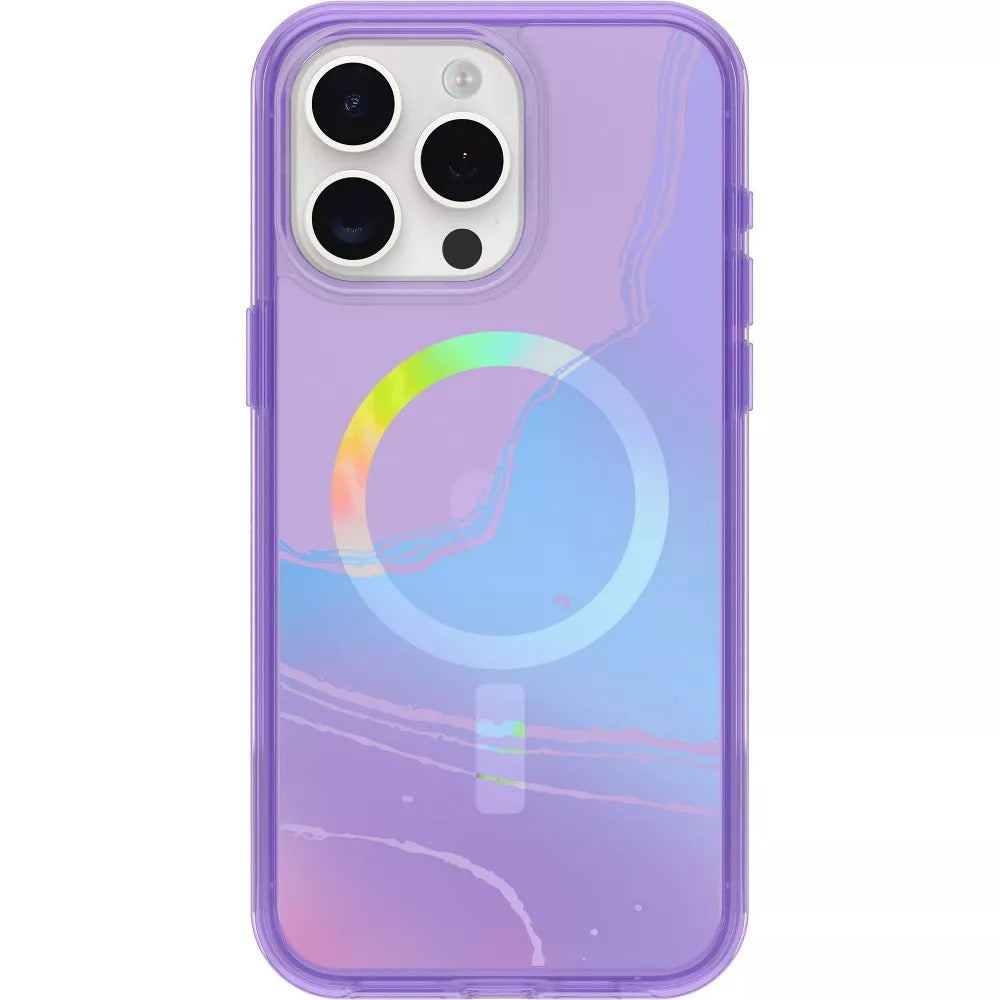 OtterBox SYMMETRY SERIES Clear Case for iPhone 15 Pro Max - Galactic Dreaming (Certified Refurbished)