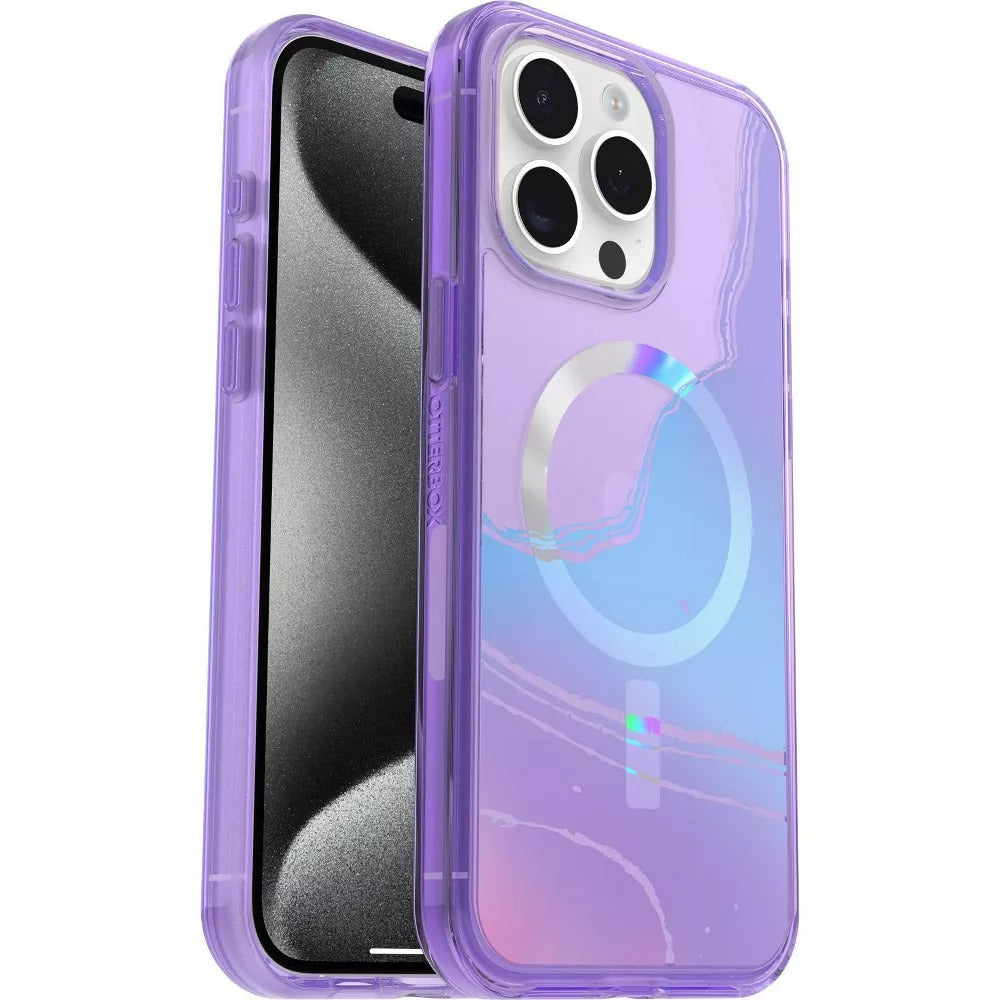 OtterBox SYMMETRY SERIES Clear Case for iPhone 15 Pro Max - Galactic Dreaming (Certified Refurbished)