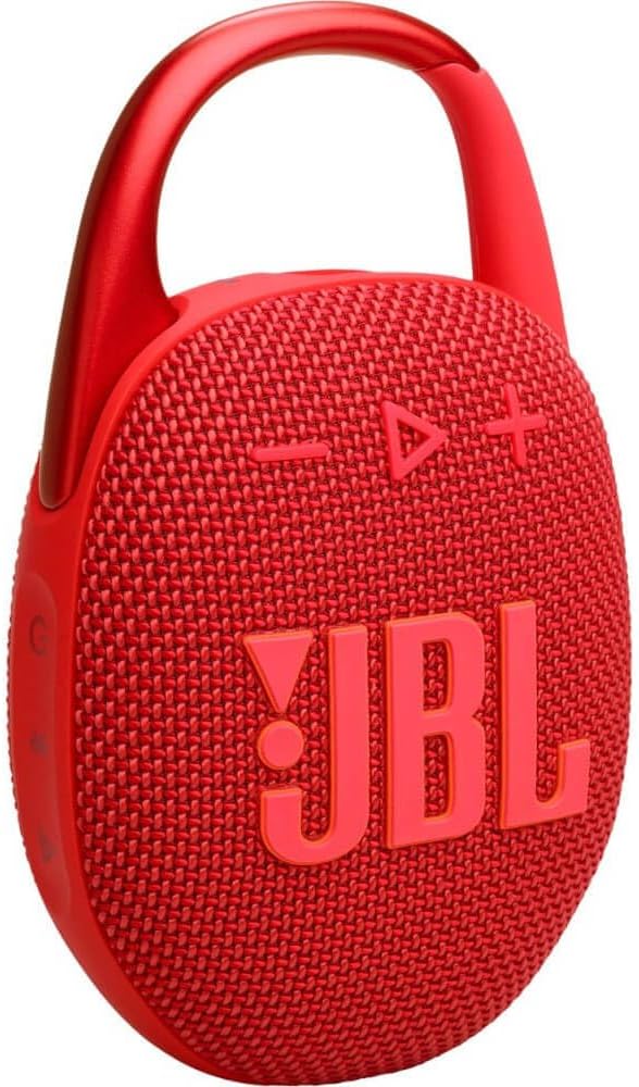 JBL CLIP 5 Portable Bluetooth Speaker - Red (Renewed)