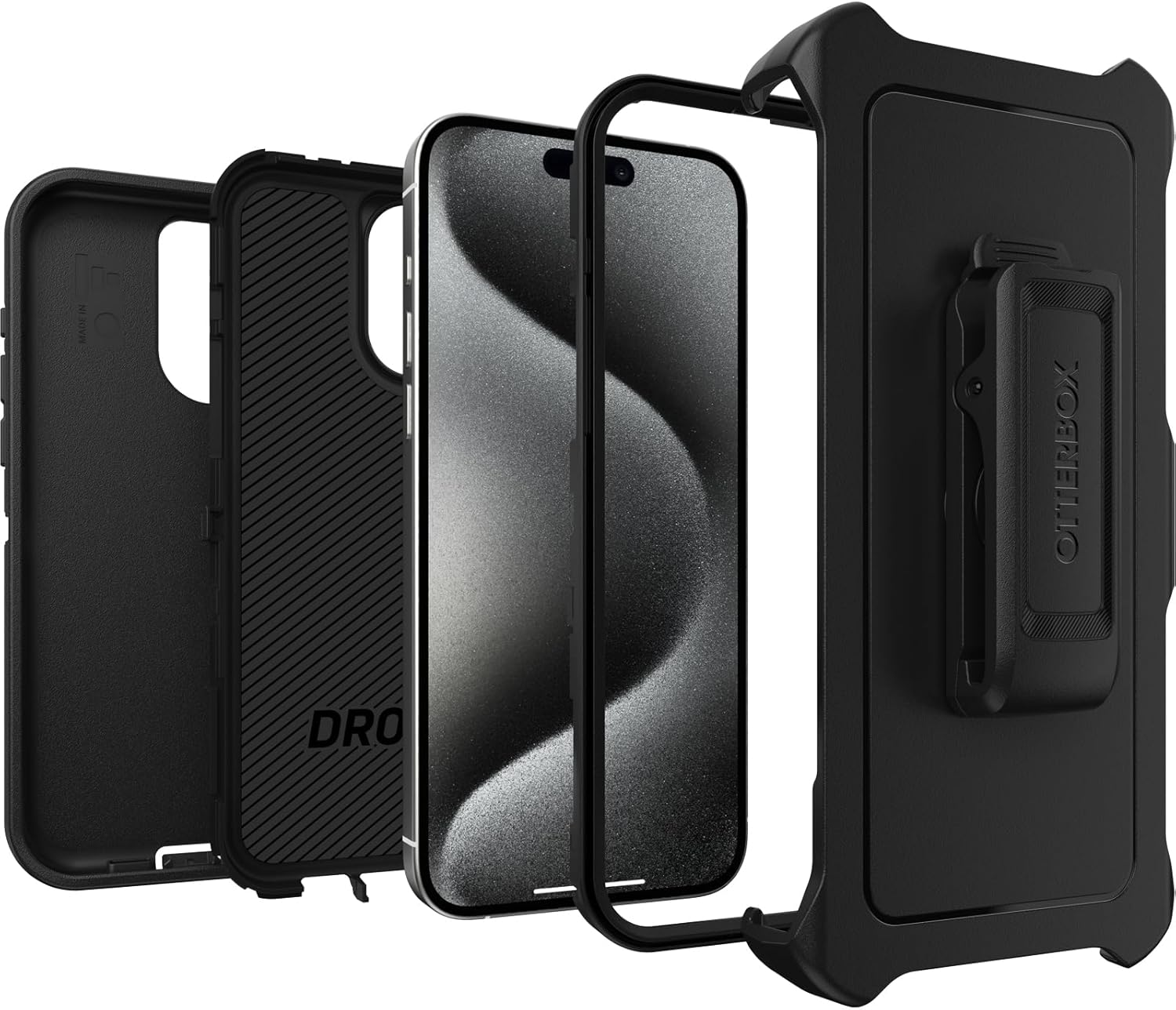 OtterBox DEFENDER SERIES Case for iPhone 15 Pro Max - Black (New)