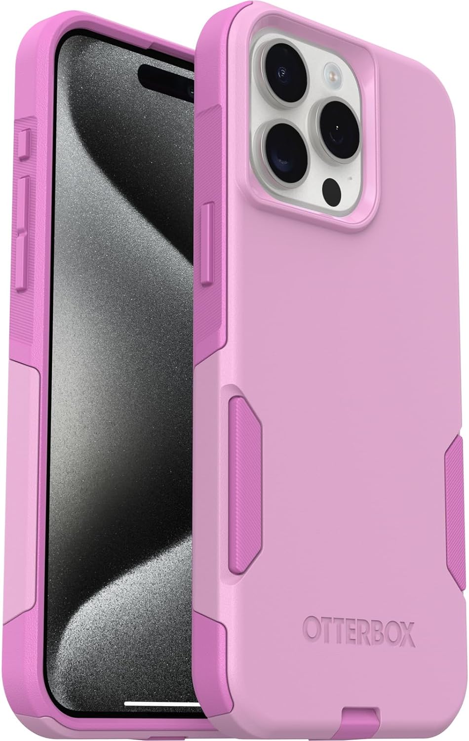 OtterBox COMMUTER SERIES Case for Apple iPhone 15 - Run Wildflower (Pink) (Certified Refurbished)