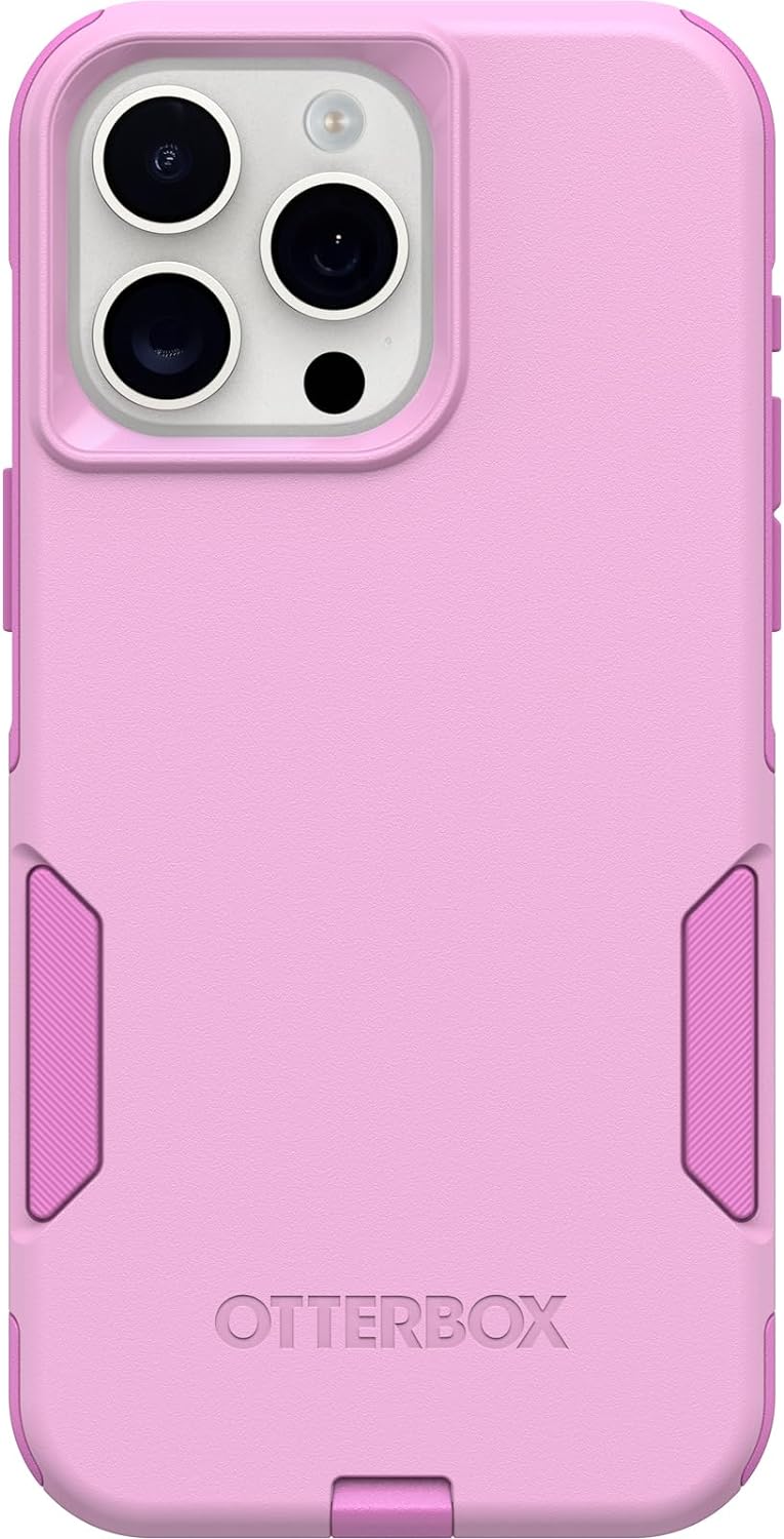 OtterBox COMMUTER SERIES Case for iPhone 15 Pro - Run Wildflower (Pink) (Certified Refurbished)