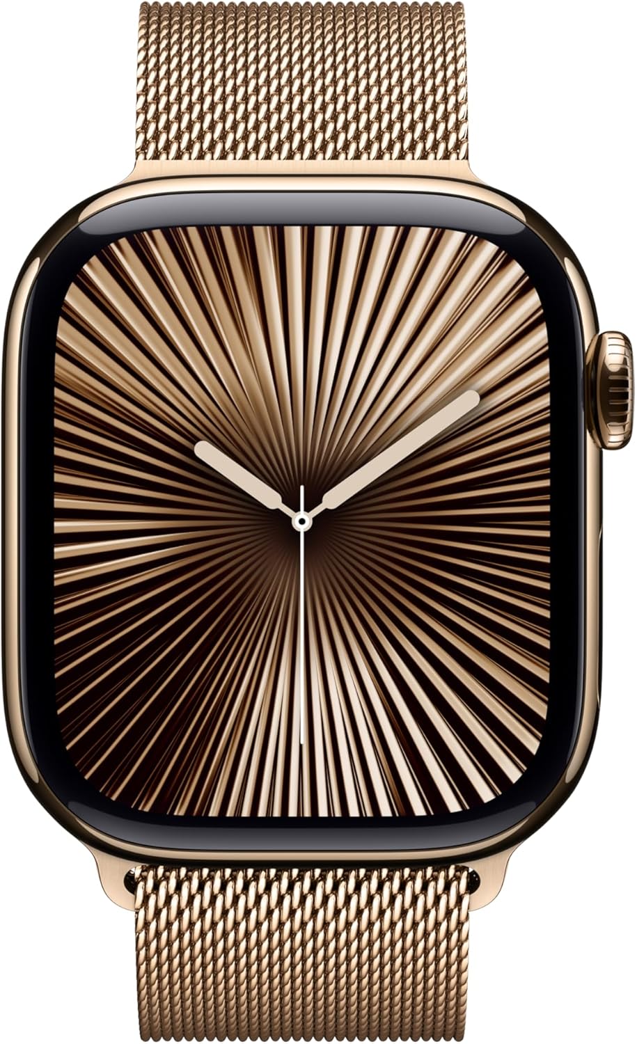 Apple Watch Series 10 (GPS+LTE) 42MM Gold Titanium Case Gold Milanese Loop (Certified Refurbished)
