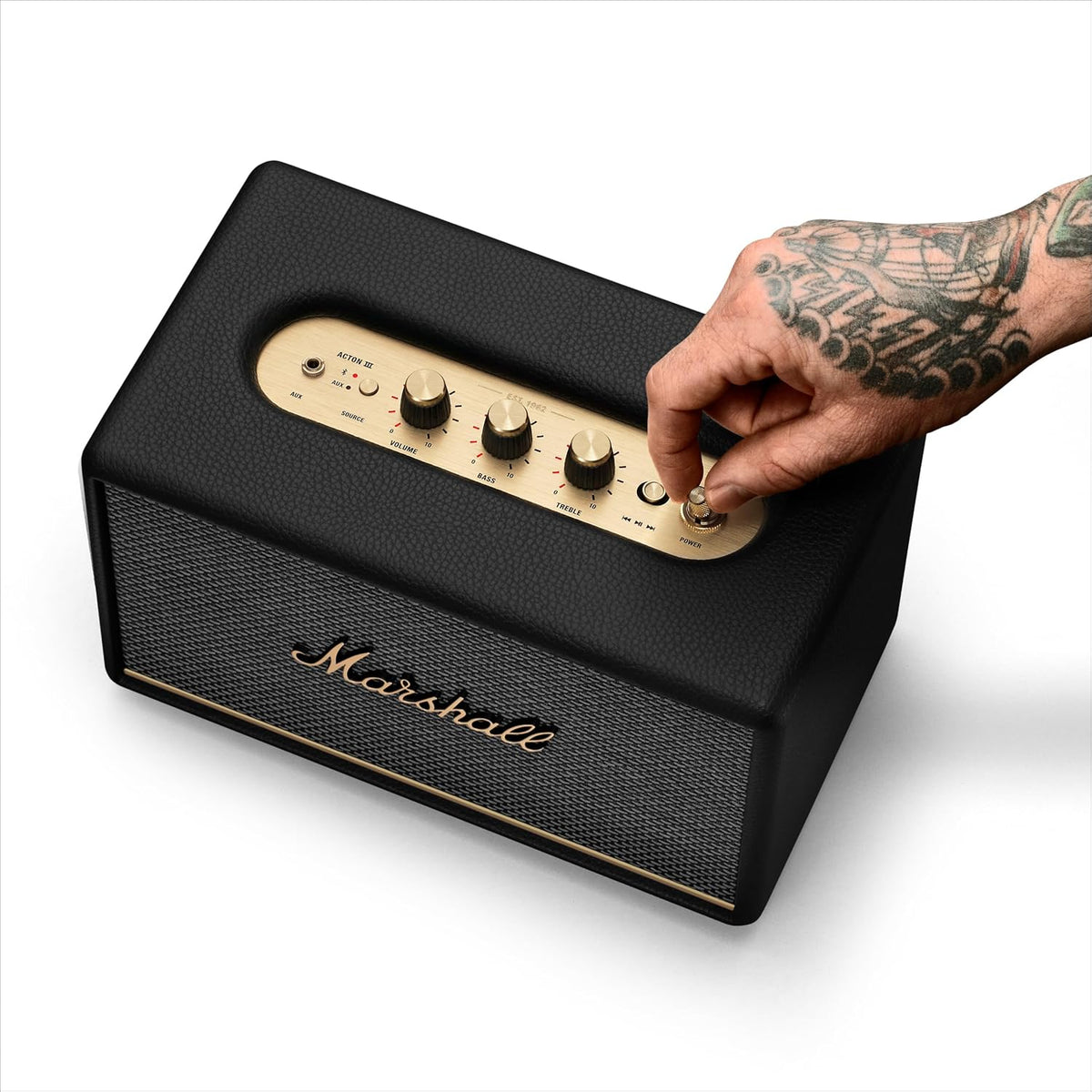 Marshall Acton III Bluetooth Home Speaker - Black (Renewed)