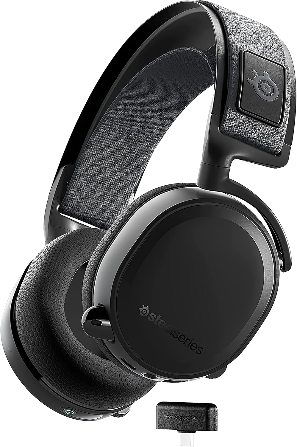 SteelSeries Arctis 7+ Wireless 7.1 Surround Sound Gaming Headset - Black (Renewed)