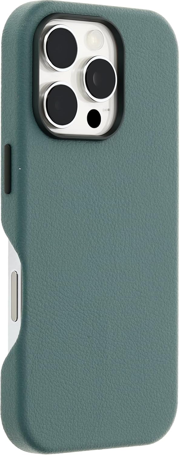 OtterBox SYMMETRY SERIES Cactus Leather Case for MagSafe iPhone 16 Pro - Sagebrush (Green) (Certified Refurbished)