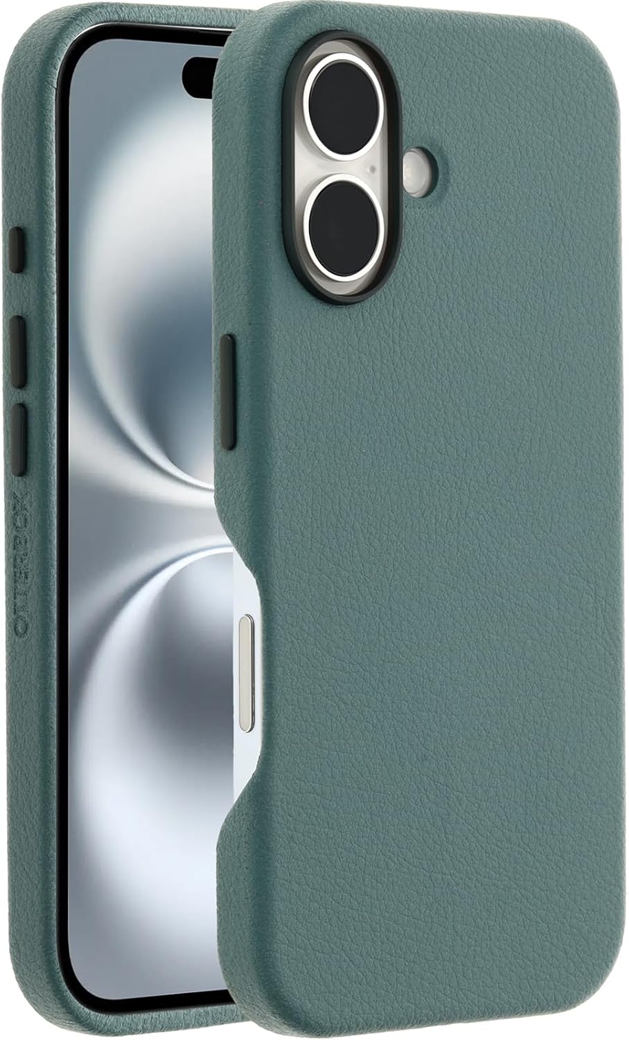 OtterBox SYMMETRY SERIES Cactus Leather Case for iPhone 16 Plus - Sagebrush (Green) (Certified Refurbished)