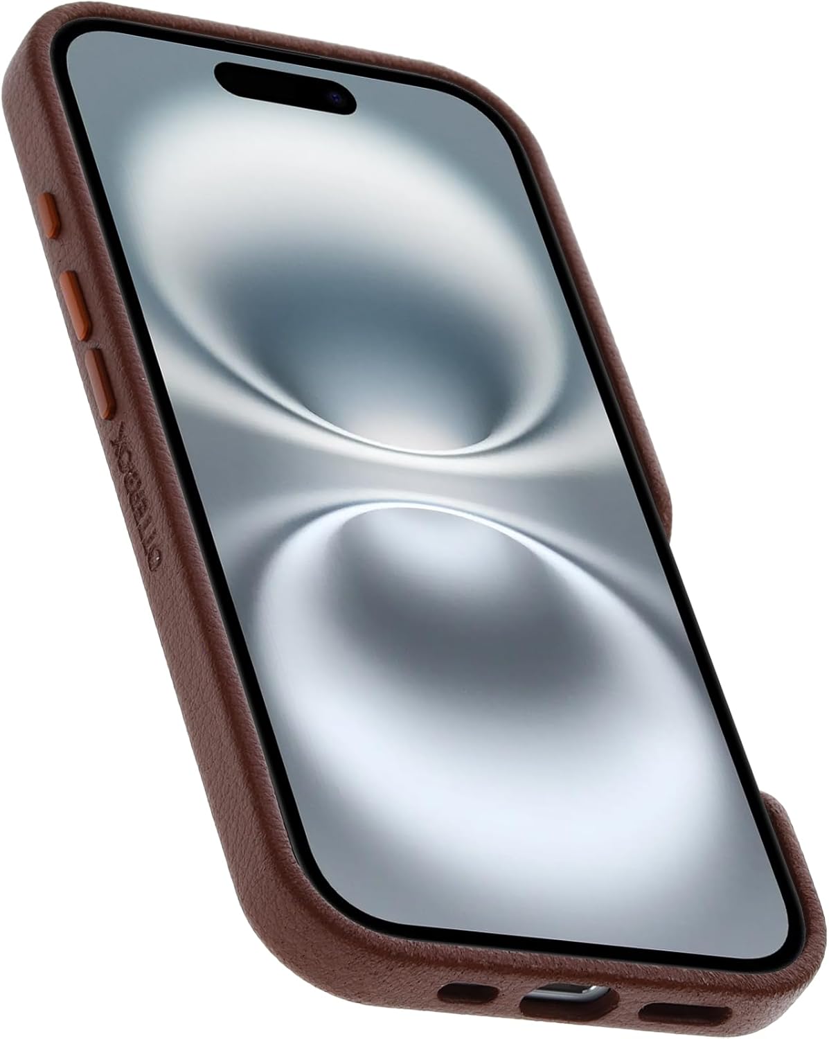 OtterBox SYMMETRY SERIES Cactus Leather Case for iPhone 16 - Rich Adobe (Brown) (Certified Refurbished)