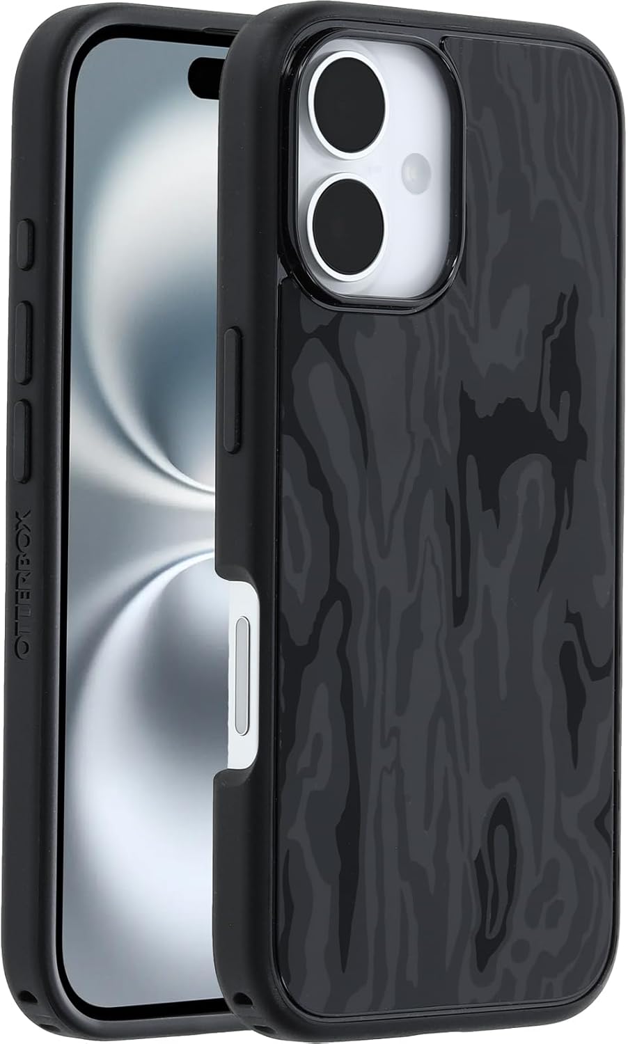OtterBox SYMMETRY SERIES Case for Apple iPhone 16 - Spruce Bark (Black) (Certified Refurbished)