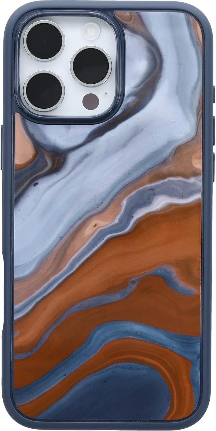 OtterBox SYMMETRY SERIES Case for iPhone 16 Pro Max - High Desert Marble (Blue) (Certified Refurbished)