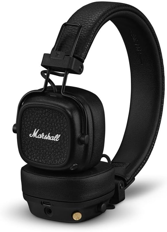 Marshall Major V Wireless On-Ear Headphones - Black (Certified Refurbished)