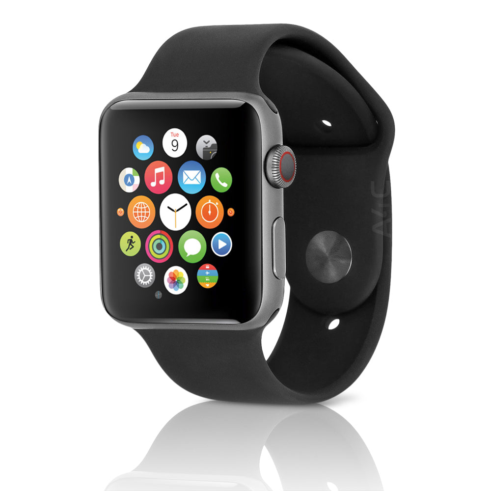 Apple Watch Series 4 GPS+LTE w/ 40MM Space Gray Aluminum Case & Black Sport Band (Renewed)