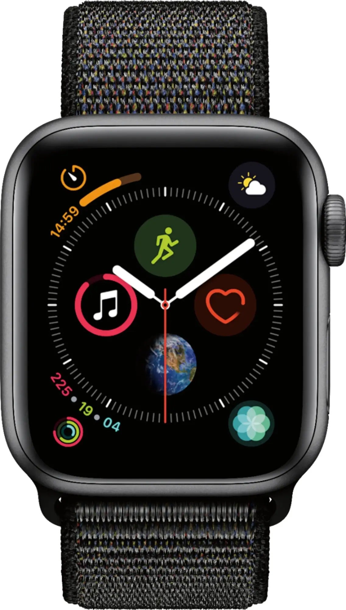 Apple Watch Series 4 (GPS+LTE) 40MM Space Gray Aluminum Case Black Sport Loop (Refurbished)