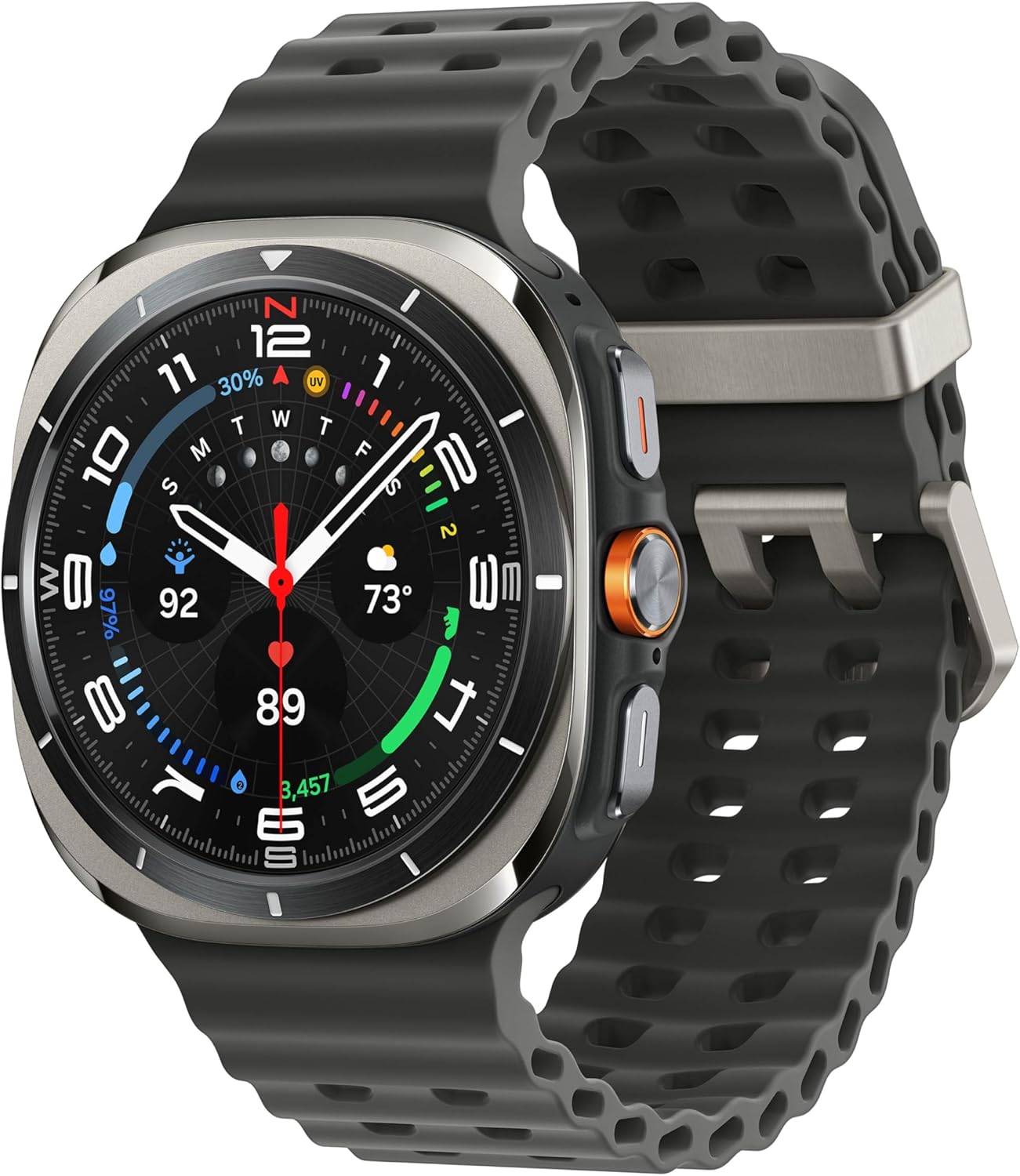 Samsung Galaxy Watch Ultra (2025) 47MM (GPS + Cellular) Titanium Silver Dark Gray Marine (Refurbished)