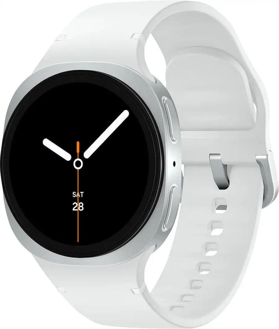 Samsung Galaxy Watch8 - 44MM (Bluetooth) Silver White Sport Band (Renewed)