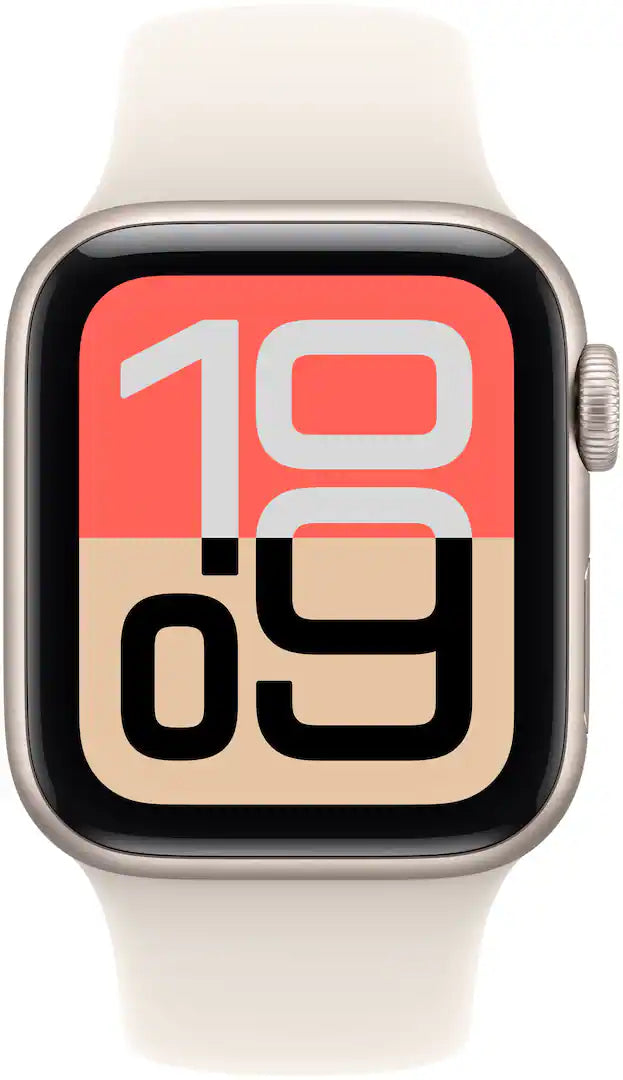 Apple Watch SE 3 (GPS) 40MM Starlight Aluminum Case Starlight Sport Band (Renewed)
