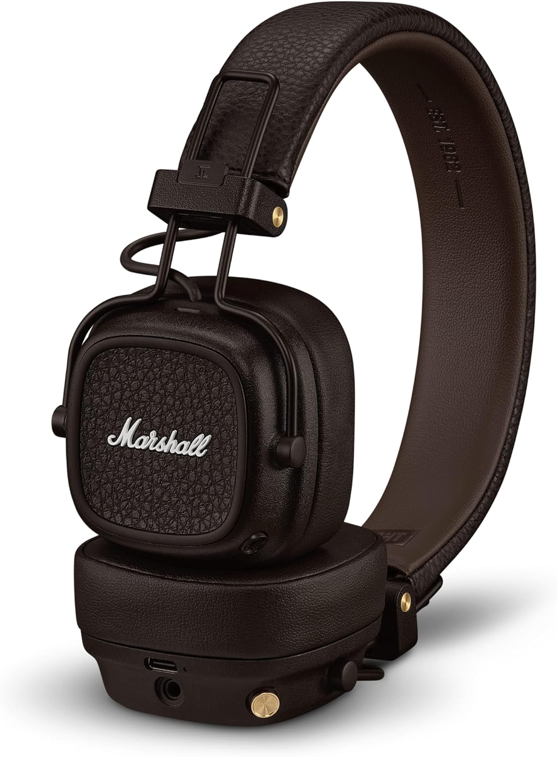 Marshall Major V On-Ear Wireless Headphones - Brown (Renewed)
