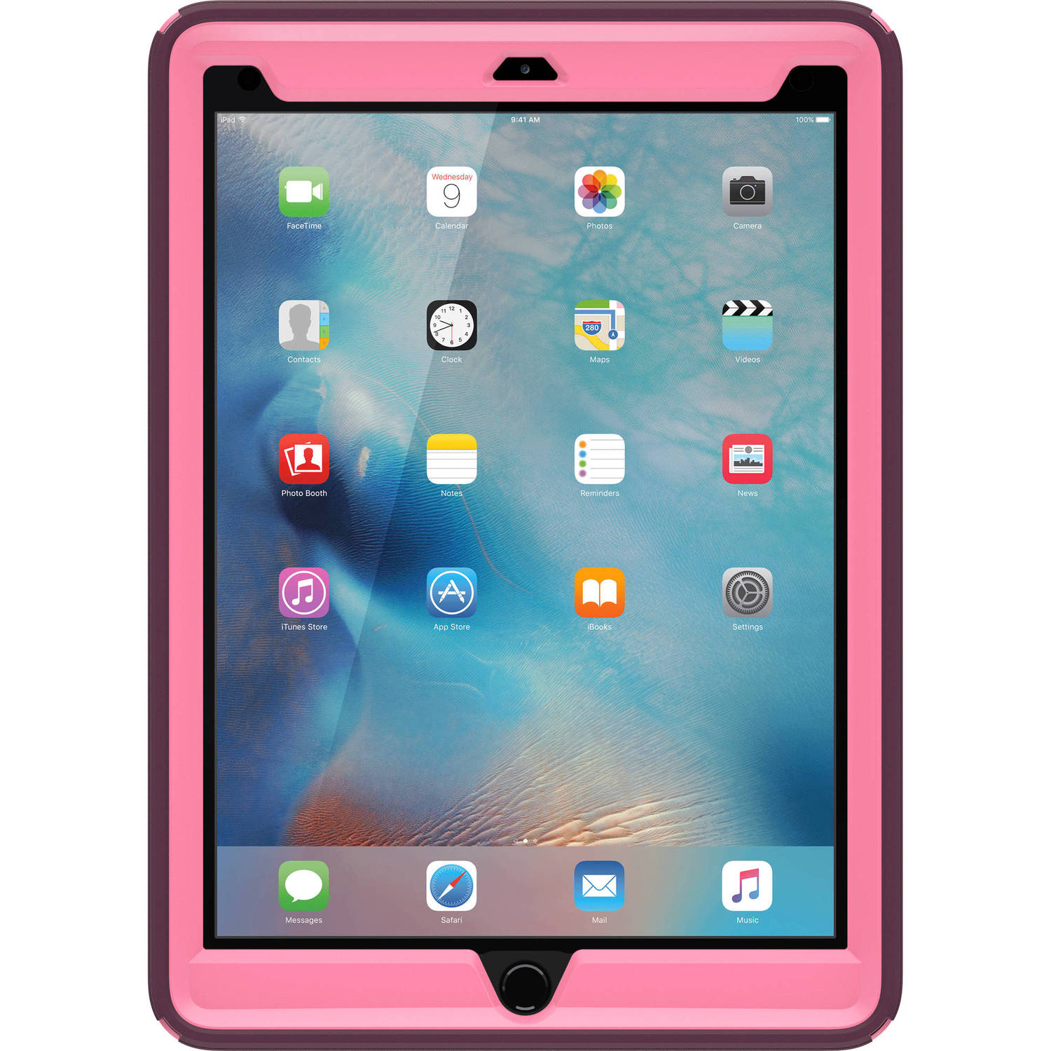 OtterBox DEFENDER SERIES Case for iPad Pro (9.7 inch) - Very Berry (Renewed)