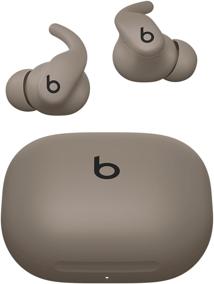 Beats Powerbeats Fit Wireless Noise Cancelling Wingtips Earbuds - Gravel Gray (Renewed)