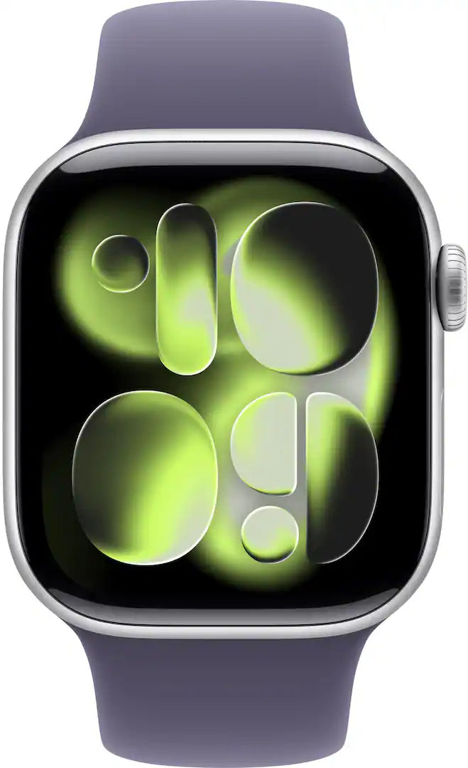 Apple Watch Series 11 (GPS) 42MM Silver Aluminum Case Purple Fog Sport Band (Refurbished)