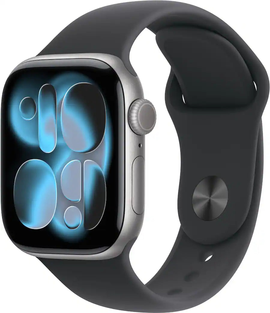 Apple Watch Series 11 (GPS) 42MM Space Gray Aluminum Case Black Sport Band (Refurbished)