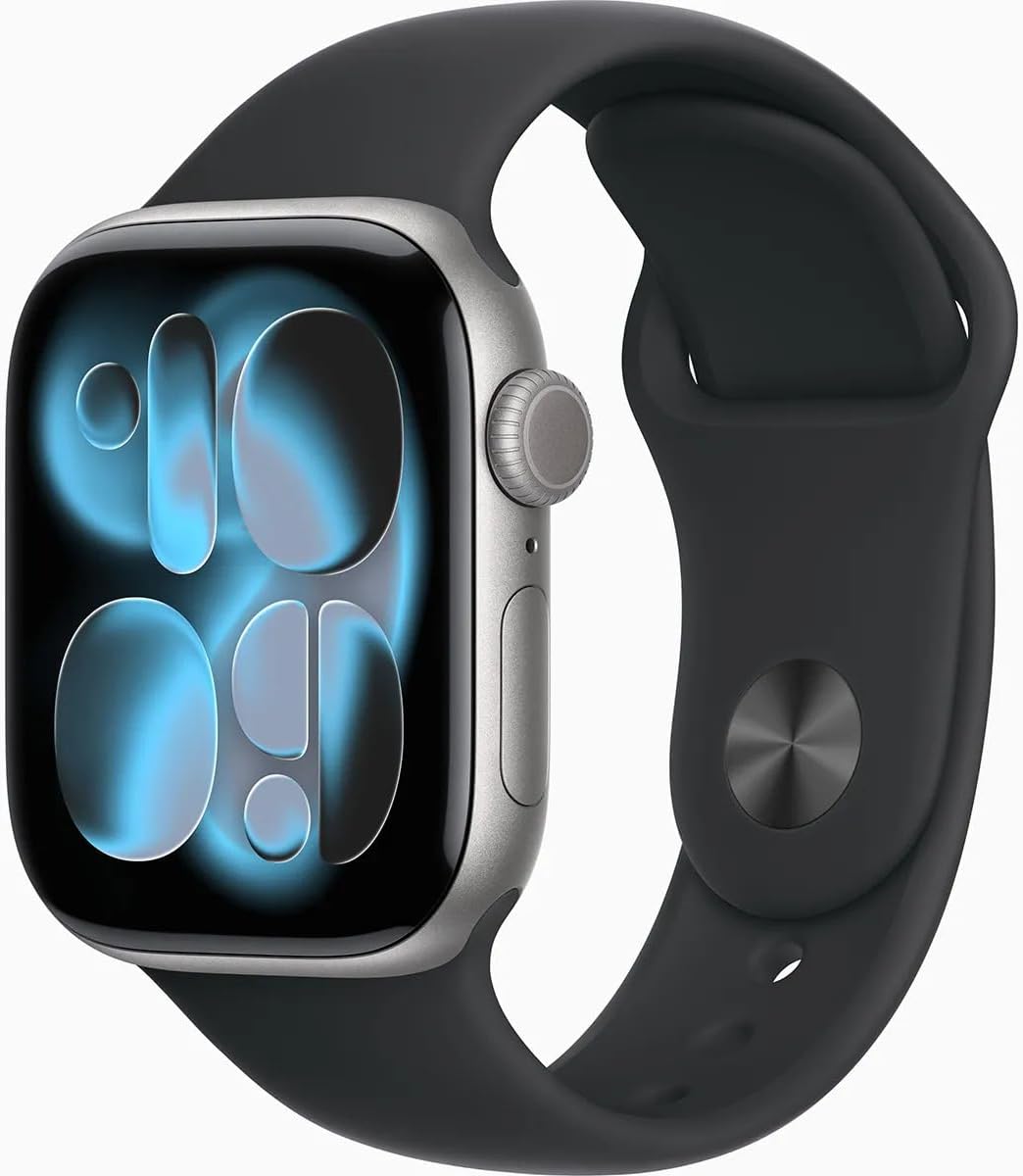 Apple Watch Series 11 (GPS) 46MM Space Gray Aluminum Case Black Sport Band (Refurbished)