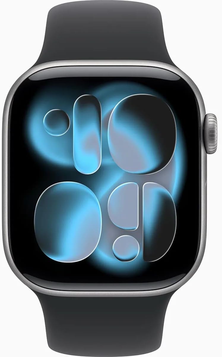 Apple Watch Series 11 (GPS) 46MM Space Gray Aluminum Case Black Sport Band (Refurbished)