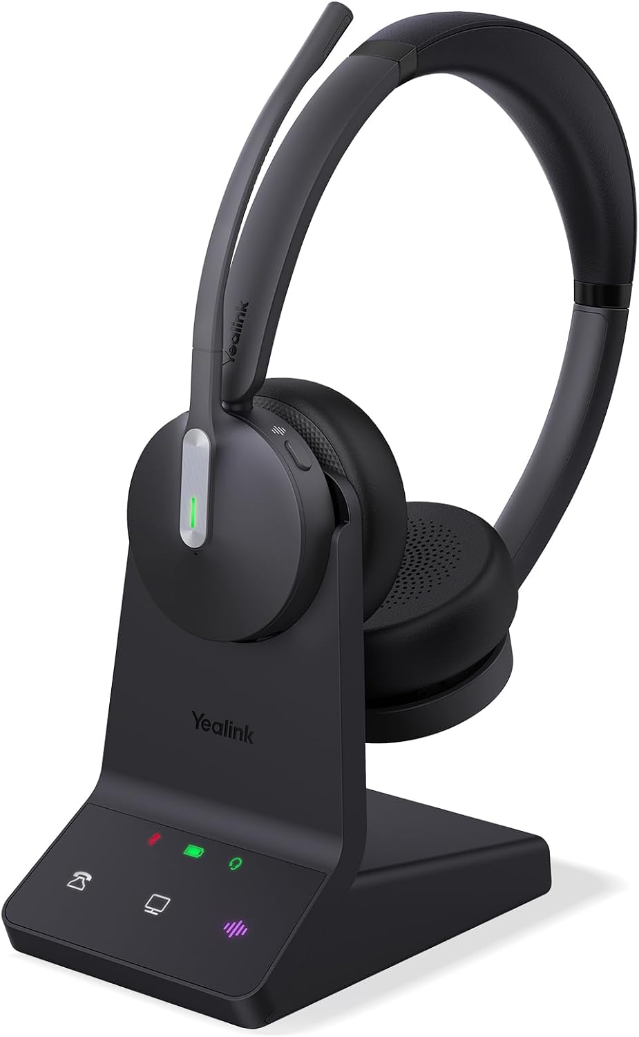 Yealink WH64 Dual Wireless Headset - Dual-UC - Black (Renewed)