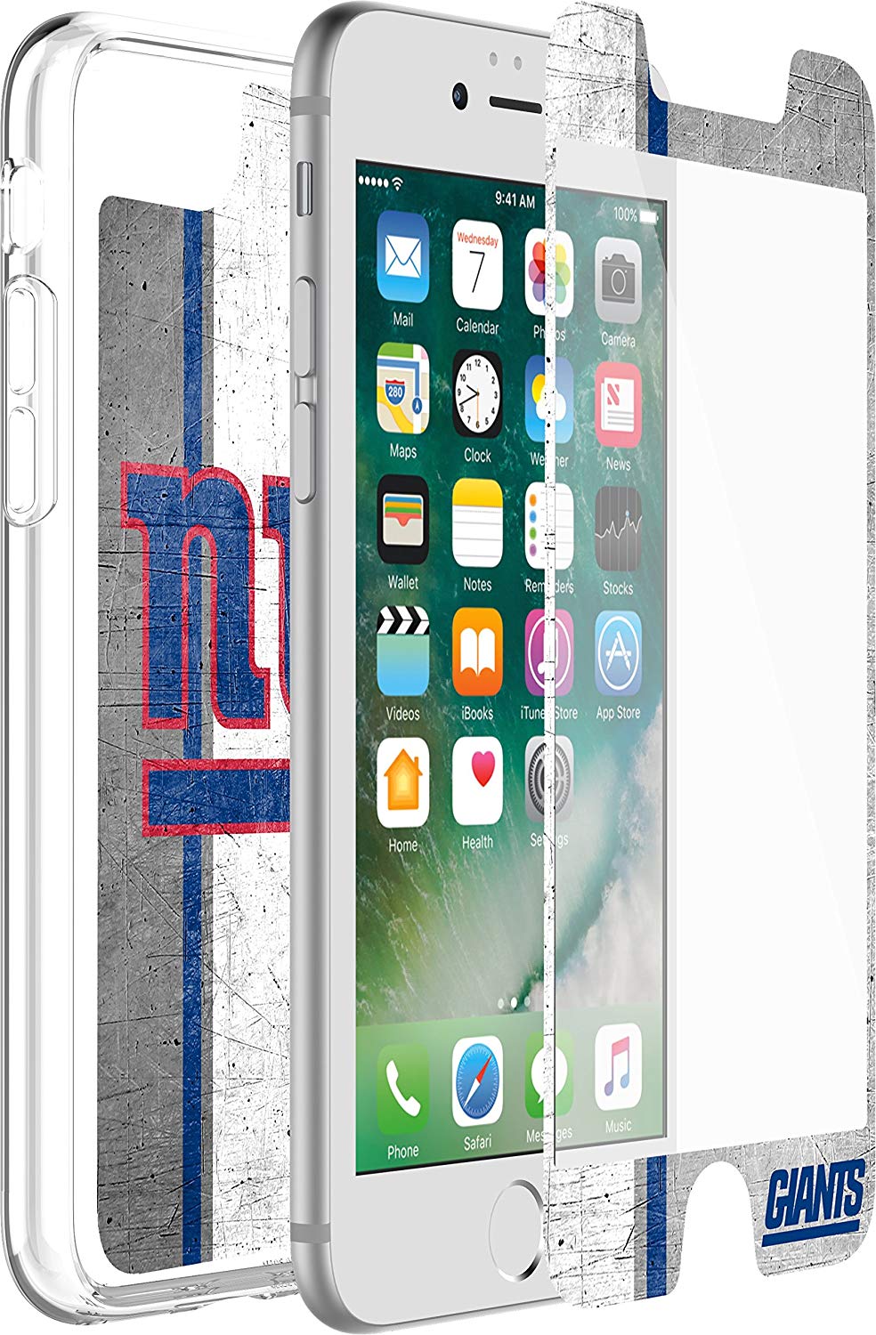 OtterBox ALPHA GLASS Screen Protector for Apple iPhone 6/7/8 - New York Giants (New)