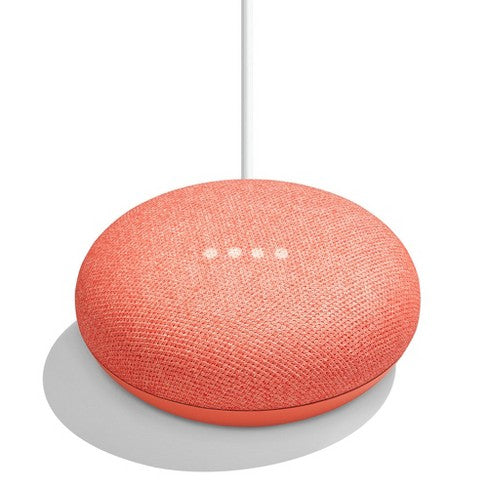 Google Home Mini Smart Speaker w/ Google Assistant - Coral Pink