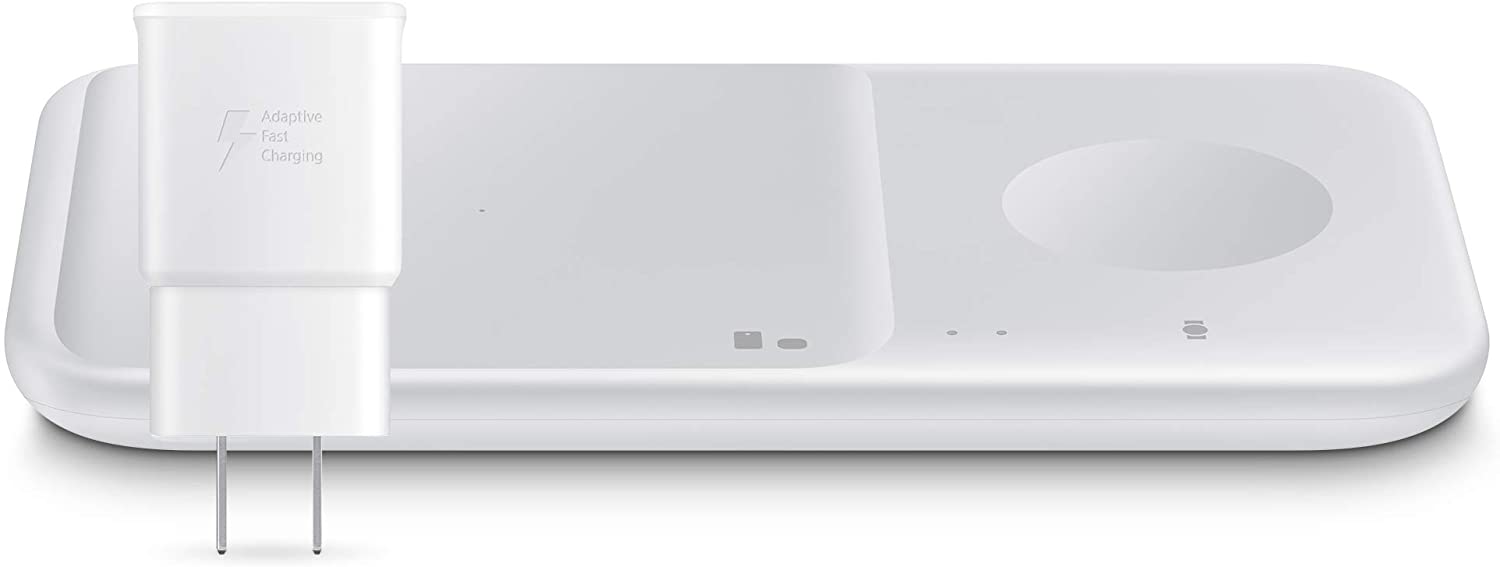 Samsung Wireless Charger Fast Charge Pad DUO 2021 Universally Compatible - White (New)