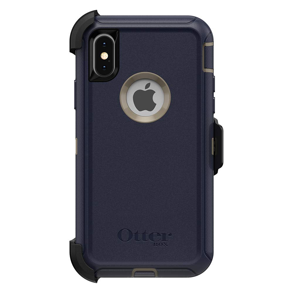 OtterBox DEFENDER SERIES Case & Holster for iPhone X / iPhone XS -Dark Lake Blue