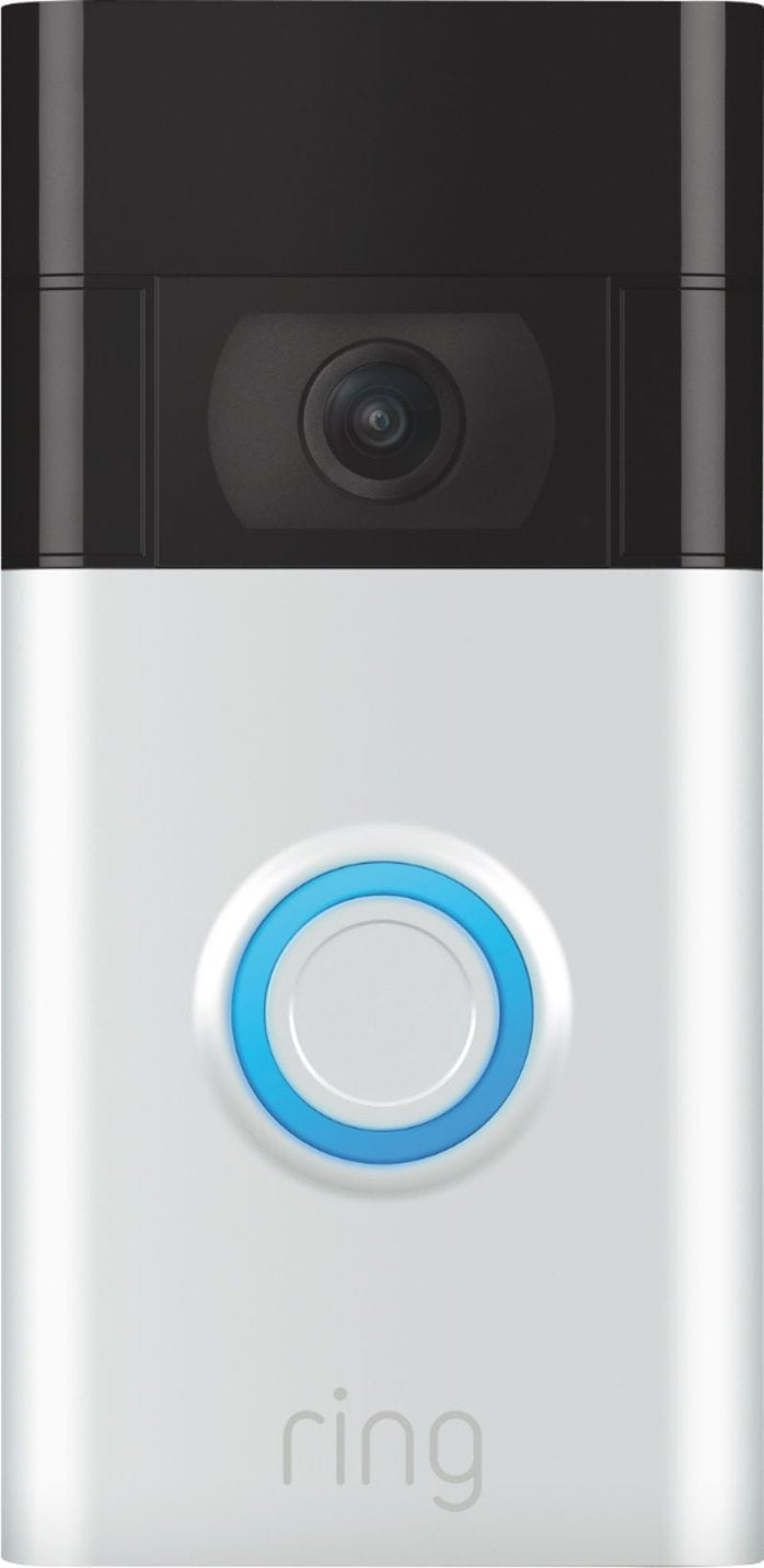 Ring Wi-Fi Smart Video Doorbell - Satin Nickel (New)