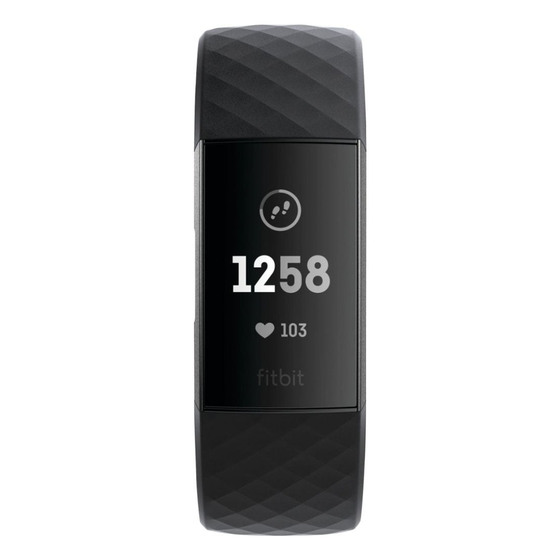 Fitbit Charge 3 Fitness Activity Tracker + Heart Rate - Black