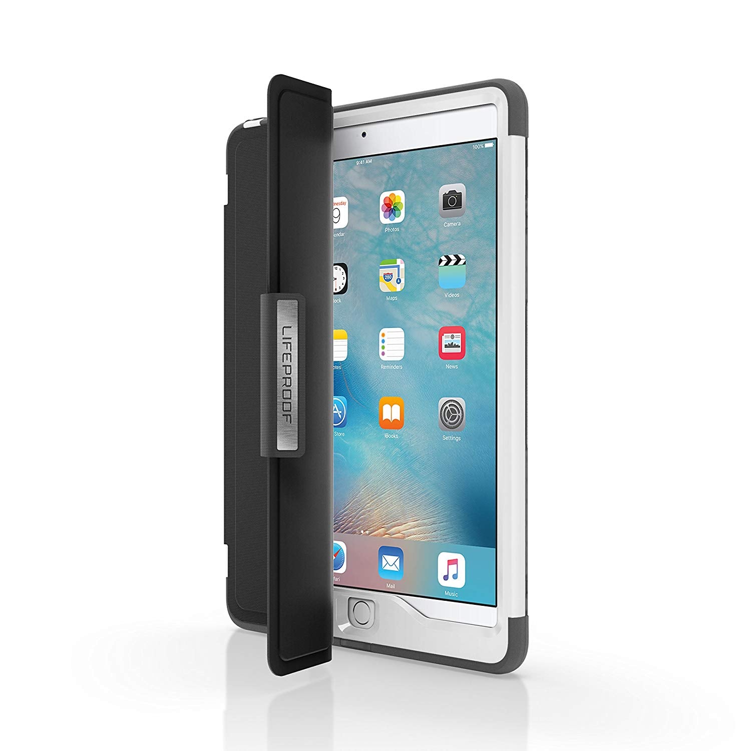 LifeProof NUUD Portfolio Cover+Stand for iPad Pro (9.7") - iPad Air 2 - Blacktop (New)