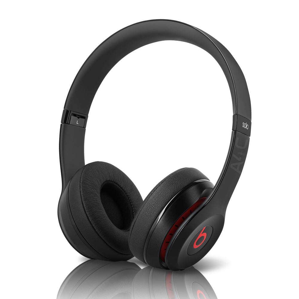 Beats By Dr. Dre Beats Solo2 Wireless On-Ear Headphones - Defiant Black-Red (Pre-Owned)