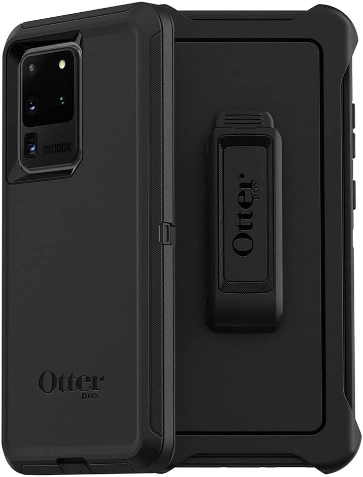 OtterBox DEFENDER SERIES Case & Holster for Galaxy S20 Ultra 5G - Black (New)