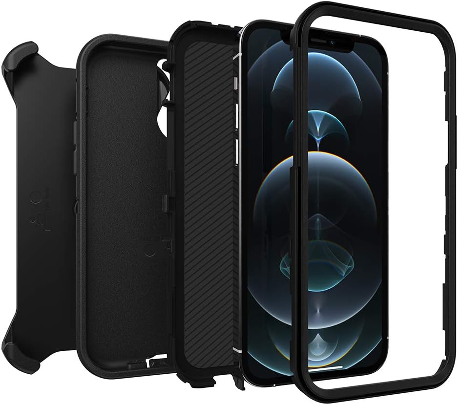 OtterBox DEFENDER SERIES Case & Holster for iPhone 12/iPhone 12 Pro - Black (New)
