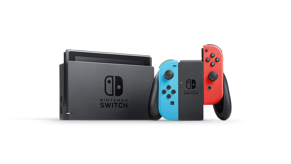 Nintendo Switch with Neon Blue and Neon Red Joy‑Con (New)