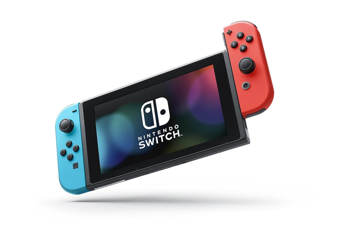 Nintendo Switch with Neon Blue and Neon Red Joy‑Con (New)