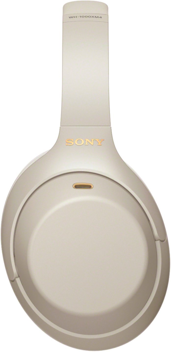 Sony WH-1000XM4 Wireless Noise-Cancelling Over-the-Ear Headphones - Silver (New)
