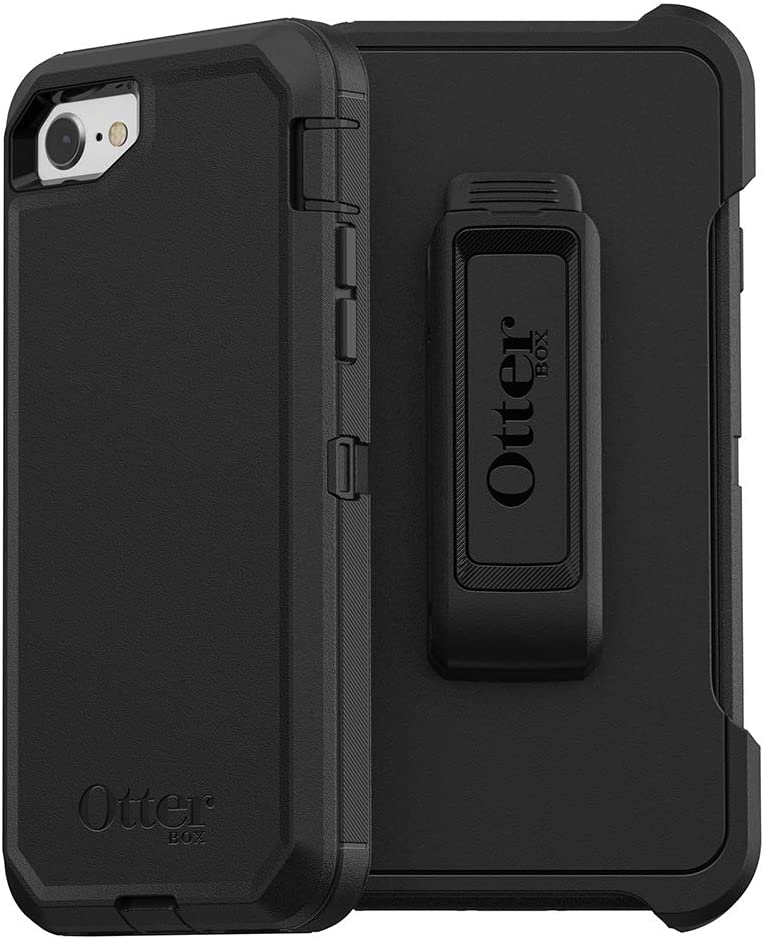 OtterBox DEFENDER SERIES Case & Holster for iPhone SE 2nd gen/iPhone 8/7 - Black (New)