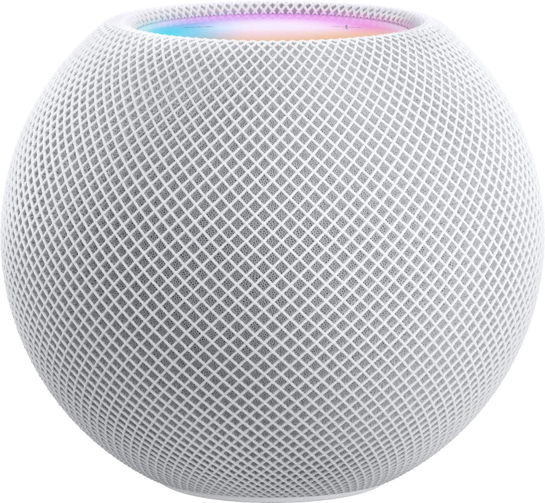 Apple HomePod Mini Smart Speaker with Bluetooth & Quad Mic, MY5H2LL/A - White