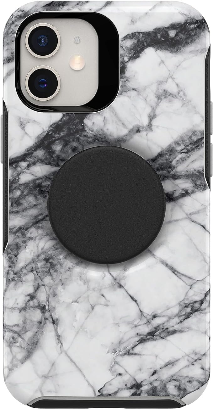 OtterBox + POP SYMMETRY SERIES case for Apple iPhone 12 Mini - White Marble (77-65390)(New)