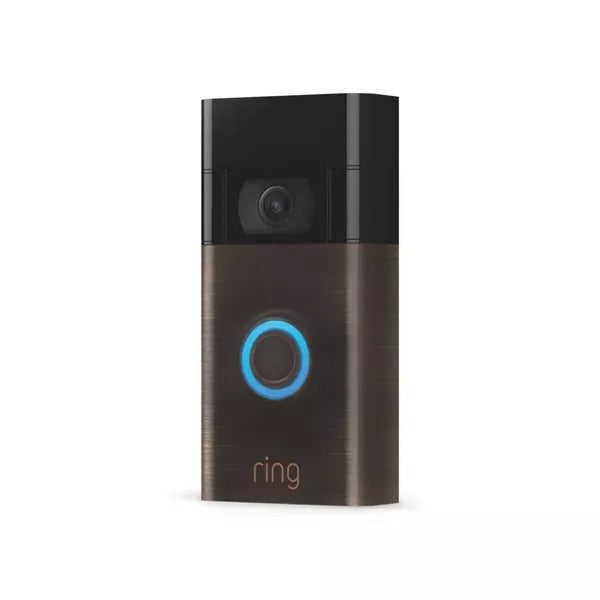 Ring Video Doorbell 2020 Release 1080p HD video - Venetian Bronze (New)